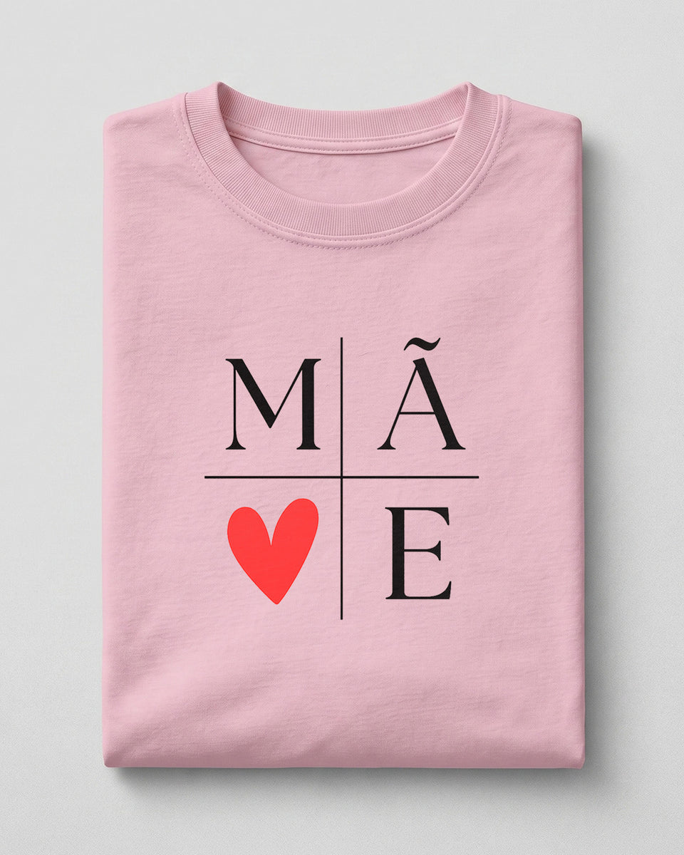Camiseta Feminina 100% Algodão "Mãe Amor Eterno" Dia Das Mães
