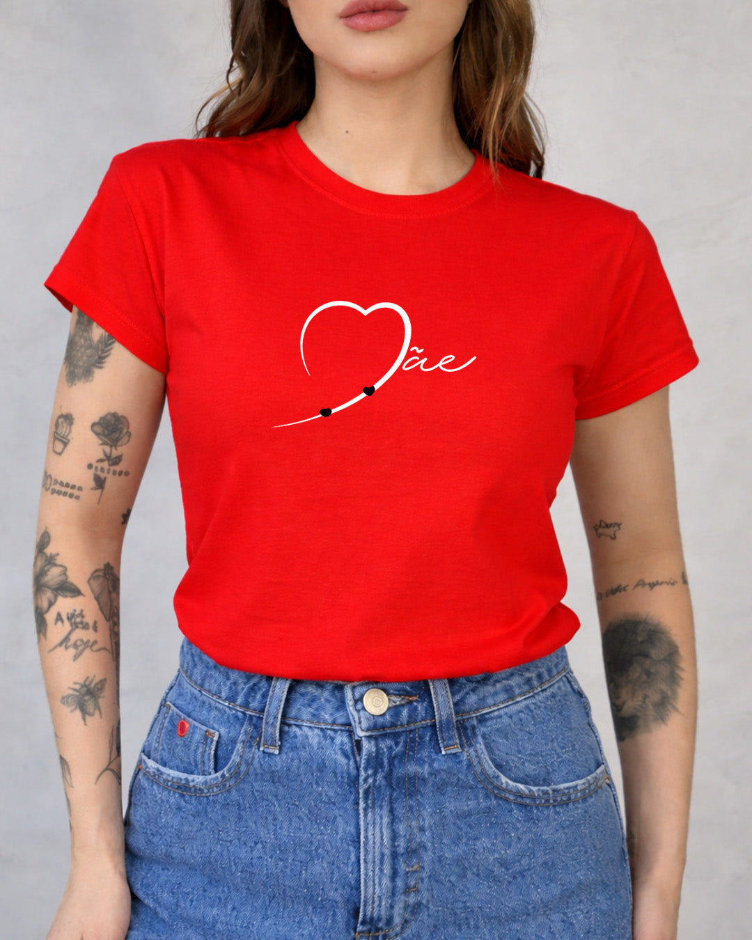 Camiseta 100% Algodão Feminina "Mãe" Dia Das Mães