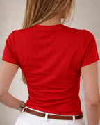 Camiseta 100% Algodão Feminina "Aqui Não É Hotel" Dia Das Mães